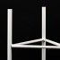 Suport ghiveci flori Lizio M, alb, metal, 23x60 cm, cod 111029