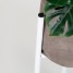 Suport ghiveci flori Lizio M, alb, metal, 23x60 cm, cod 111029