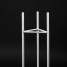 Suport ghiveci flori Lizio M, alb, metal, 23x60 cm, cod 111029