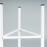 Suport ghiveci flori Lizio M, alb, metal, 23x60 cm, cod 111029