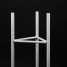 Suport ghiveci flori Lizio L, alb, metal, 27x60 cm, cod 111030