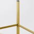 Suport ghiveci flori Lizio M, auriu, metal, 23x60 cm, cod 111031
