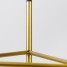 Suport ghiveci flori Lizio L, auriu, metal, 27x60 cm, cod 111032