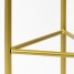 Suport ghiveci flori Lizio L, auriu, metal, 27x60 cm, cod 111032