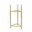 Suport ghiveci flori Lizio L, auriu, metal, 27x60 cm, cod 111032