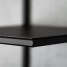 Etajera flori, 22x20x30 cm, metal, negru, Elven S