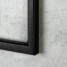 Etajera flori 2 ghivece, 38.5x20x35cm, metal, negru, Elven M