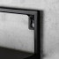 Etajera flori 2 ghivece, 38.5x20x35cm, metal, negru, Elven M