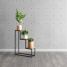 Suport ghivece flori, 60x20x112cm, 3 polite metal negru + stejar, Nicea L