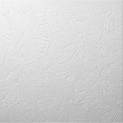 Tavan fals decorativ polistiren expandat Decosa AP105, alb, 50x50x0.8cm, bax 10 pachete x 2mp, Cod 12059