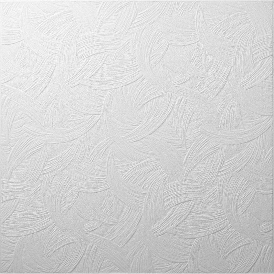 Tavan fals decorativ polistiren expandat Decosa AP105-Zagreb, alb, 50x50x0.8cm, bax 10 pachete x 2mp, Cod 12059