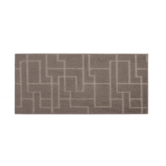 Covoras universal, 50x115cm, model forme geometrice, bej, Narciso