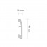 Plinta duropolimer decorativa, alba, 14x70mm, 2 ml/bax, Decosa SK70