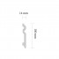 Plinta duropolimer decorativa, alba, 14x100mm, 2 ml/bax, Decosa SK100