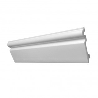 Plinta duropolimer decorativa, alba, 14x100mm, 2 ml/buc, Decosa SK100