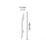 Plinta duropolimer decorativa, alba, 17x148mm, 2 ml/bax, Decosa SK150