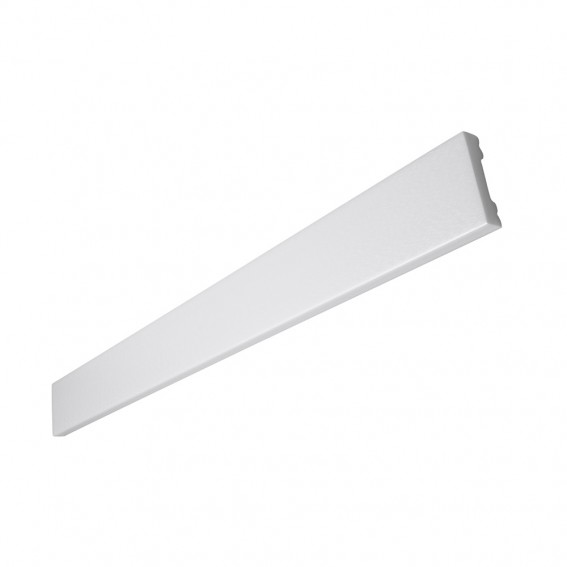 Plinta duropolimer decorativa, alba, 10x40mm, 2 ml/bax, Decosa SK40