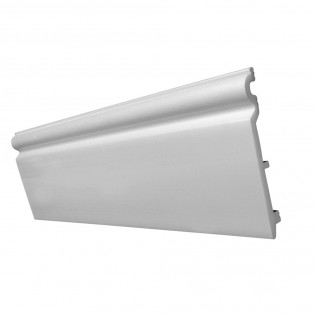 Plinta duropolimer decorativa, alba, 14x140mm, 2 ml/buc, Decosa SK140