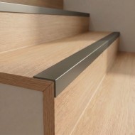Profil trepte, aluminiu, 20x20mmx100cm, inox inchis - nuanta olive, set 5 buc, 2020, Ersin