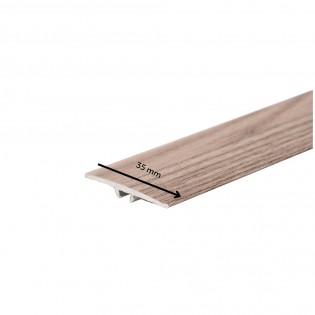 Profil trecere la nivel, aluminiu, 35mmx270cm, lemn natural Cordoba 710, set 5 bucati, 3085, Ersin