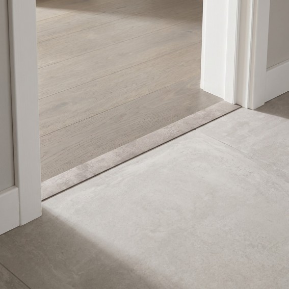 Profil trecere la nivel, aluminiu, 35mmx270cm, gri ciment Nickel 901, set 5 bucati, 3085, Ersin