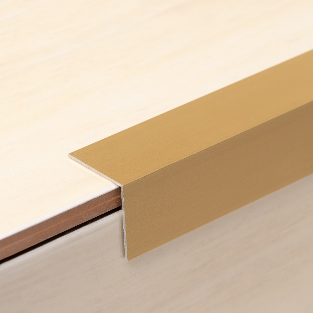 Profil trepte, aluminiu, 30x30mmx300cm, auriu, set 5 buc, 3030, Ersin