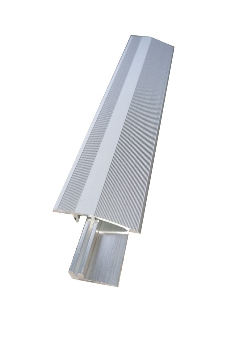 Profile de trecere cu diferenta de nivel aluminiu Ersin 386L, argintiu, cu gauri pentru suruburi mascate, 44mmx90cm, set 5 buc, cod 42070
